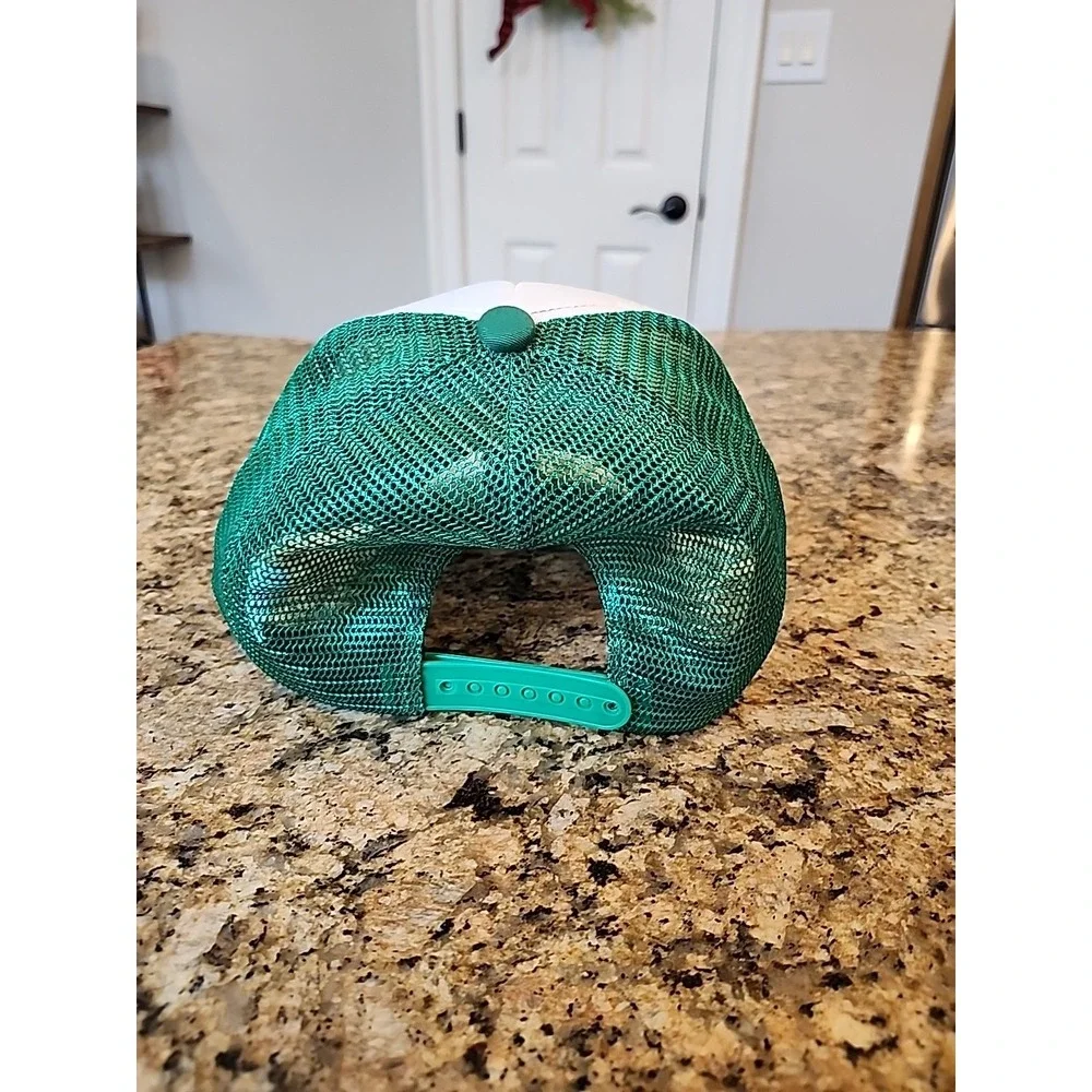 New Merry Christmas Y'all Trucker Mesh Snapback‎ White Green Hat Cap